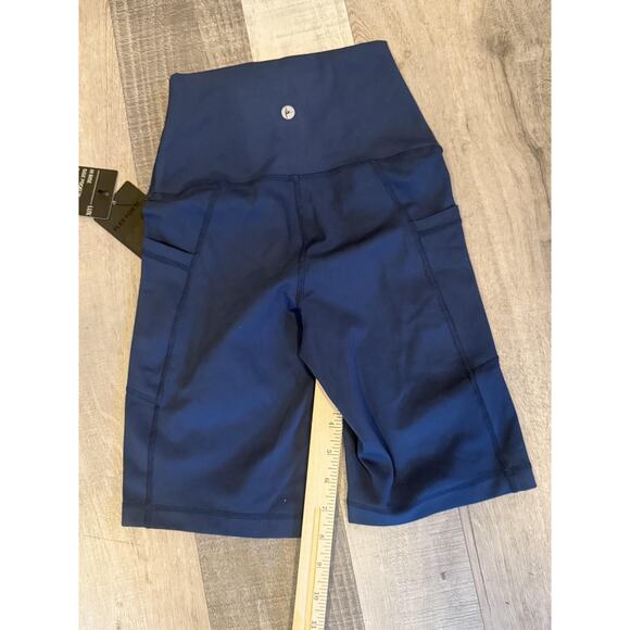 90 Degree by Reflex Bike Shorts Womens XS Lux Hi Rise Side Pockets Athletic Yoga - Picture 8 of 8